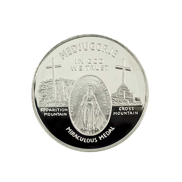 1/2 oz. Miraculous Medjugorje Silver Round - Century Silver Exchange