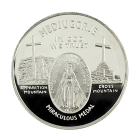 1 oz. Miraculous Medjugorje Silver Round