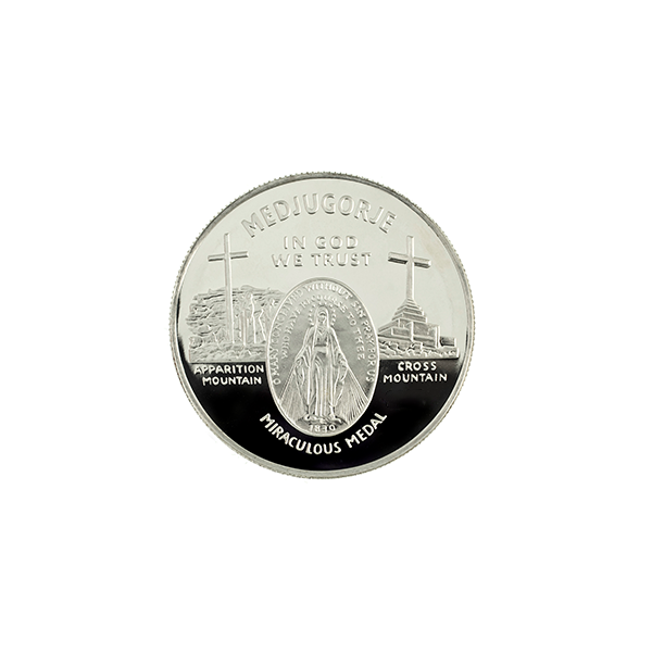 1/4 oz. Miraculous Medjugorje Silver Round