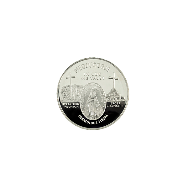 1/10 oz. Miraculous Medjugorje Silver Round